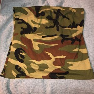Camouflage tube top